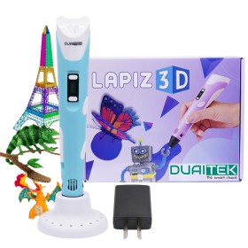 Lápiz 3D Duaitek con fuente incluida, boquilla 0.7mm