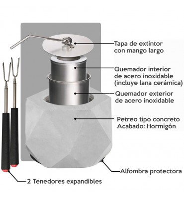 Fogón centro de mesa...