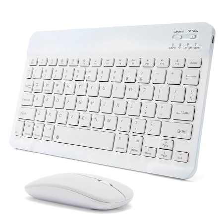 Kit teclado y mouse inalámbrico Bluetooth, slim