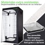 Carpa de cultivo indoor 80x80x160 cm, Nylon 420D