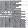 Piso vinílico símil madera roble, 5 m² por caja