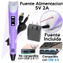 Lápiz impresor 3D para filamentos ABS y PLA