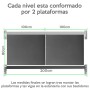 Estantería rack metálico, 5 niveles, 1500 kg total