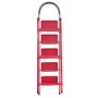 Escalera plegable de acero, 5 escalones, 100 kg