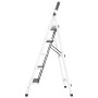 Escalera plegable de acero, 5 escalones, 100 kg