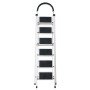 Escalera plegable de acero, 6 escalones, 100 kg
