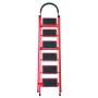 Escalera plegable de acero, 6 escalones, 100 kg