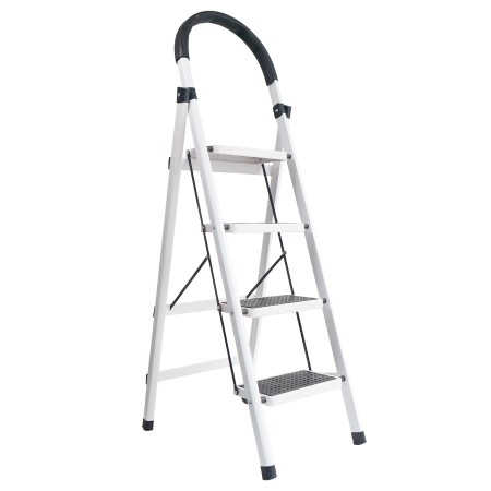 Escalera Plegable Doméstica 4 Escalones Acero
