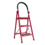 Escalera plegable de acero, 3 escalones, 100 kg