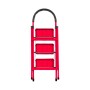 Escalera plegable de acero, 3 escalones, 100 kg