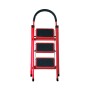 Escalera plegable de acero, 3 escalones, 100 kg