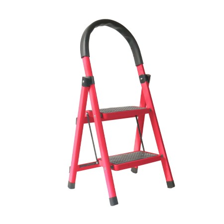 Escalera plegable de acero, 2 escalones, 100 kg