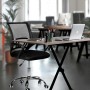 Silla ergonómica ajustable con soporte lumbar
