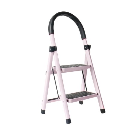 Escalera plegable de acero, 2 escalones, 100 kg