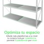 Plataforma encastrable para rack, 500 kg, 80 x 100 cm