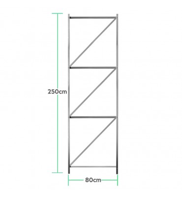 Bastidor 80x250cm para rack...