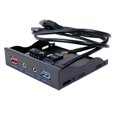 Panel frontal 3.5 pulgadas con USB 3.0 y audio