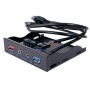 Panel frontal 3.5 pulgadas con USB 3.0 y audio
