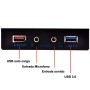 Panel frontal 3.5 pulgadas con USB 3.0 y audio