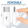 Adaptador Micro USB hembra a USB-C macho reversible