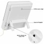 Reloj termohigrómetro con sonda exterior de 95 cm