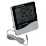 Reloj termohigrómetro con sonda exterior de 95 cm