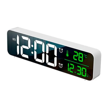 Reloj Digital LED WiFi con Temperatura y Humedad, Tuya