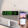 Reloj Digital LED WiFi con Temperatura y Humedad, Tuya