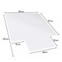 Protector antirayas para piso, PVC, 120x90 cm