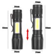 Linterna LED XPE recargable, resistente al agua