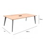 Mesa para conferencias MFC 240x100x75 cm