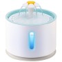 Fuente bebedero para mascotas 2.4L con luz LED