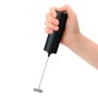 Mini batidor espumador eléctrico de acero inoxidable, 6W