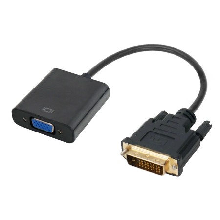 Adaptador activo DVI 24+1 macho a VGA hembra