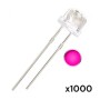 LED straw hat 5mm bombín x1000, colores a elección