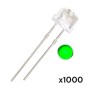LED straw hat 5mm bombín x1000, colores a elección