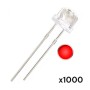 LED straw hat 5mm bombín x1000, colores a elección