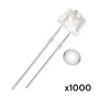 LED straw hat 5mm bombín x1000, colores a elección