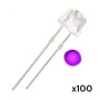 LED straw hat 5mm alta luminosidad, 100 u color a elección