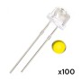LED straw hat 5mm alta luminosidad, 100 u color a elección