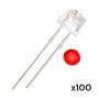 LED straw hat 5mm alta luminosidad, 100 u color a elección