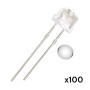 LED straw hat 5mm alta luminosidad, 100 u color a elección