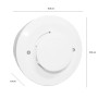 Detector de calor de techo con alarma, 9-28V