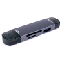 Lector SD MicroSD 3 en 1, USB 3.0/USB-C/MicroUSB