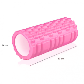 Rolo texturizado 33 x 14 cm para yoga y pilates, 120 kg