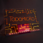 Pizarra mágica LED 30x20 cm con trípode y USB