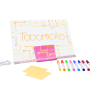 Pizarra mágica LED 30x20 cm con trípode y USB