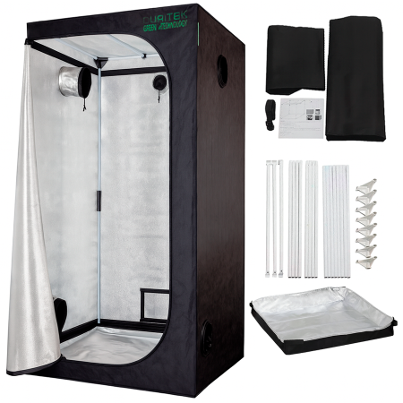 Carpa de cultivo indoor 80x80x160 cm, Nylon 420D