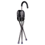 Bastón plegable con asiento, soporta 100 kg