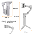 Gimbal estabilizador SK062: 3 ejes, control Bluetooth